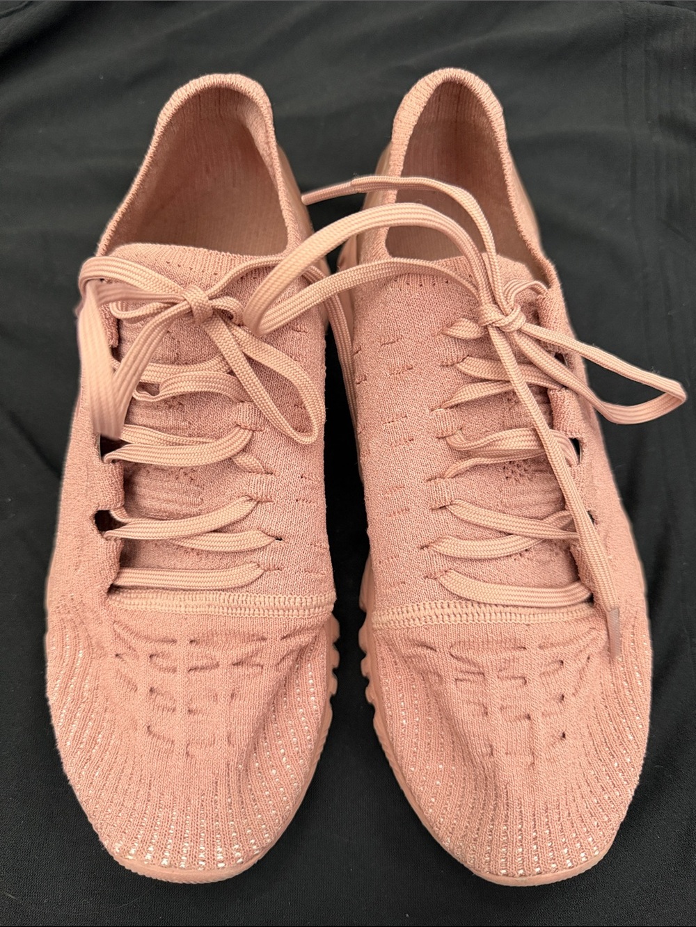 Women's Knit Lace-Up Sneakers in Blush Pink Under Armor 6.5